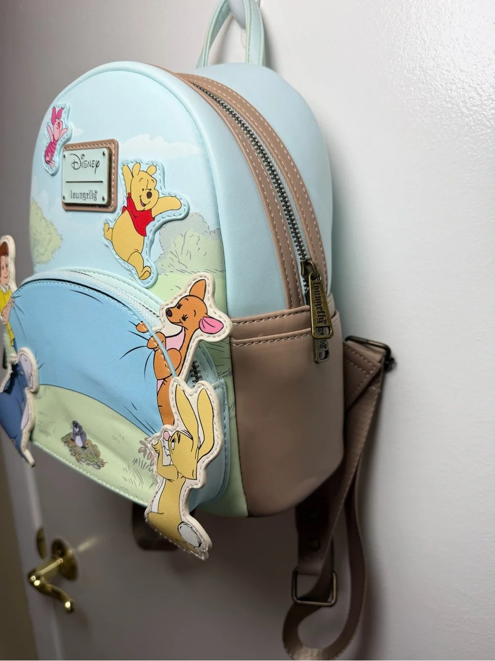 Loungefly Disney Winnie the Pooh Pastel Blue & Mint Mini Backpack